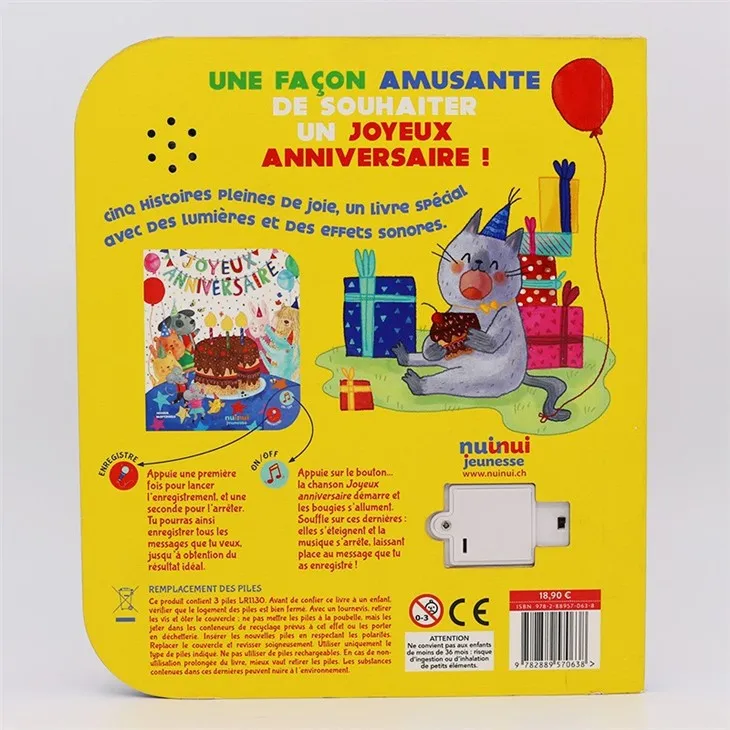 Luminous Candle Birthday Sound Book