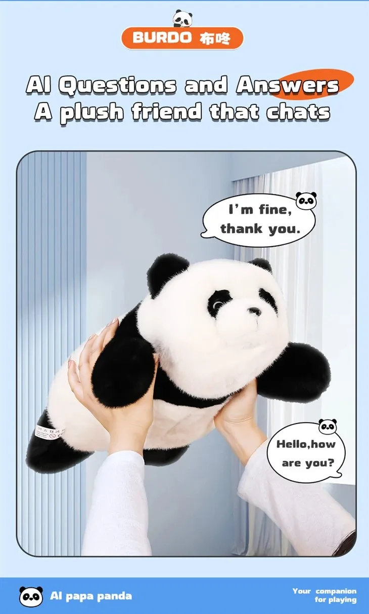 Custom Interactive Plush Introduces Of AI Plush Toys AI-Powered Talking Panda