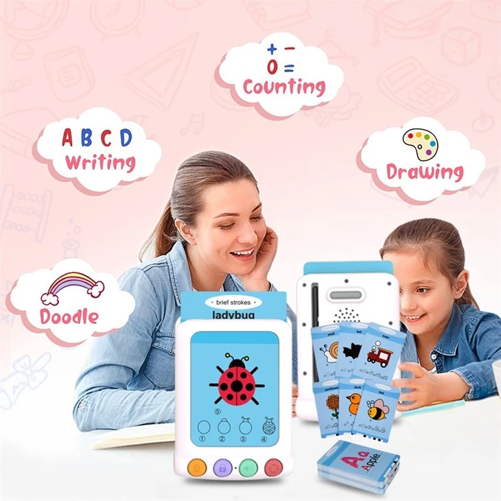 Talking Flash Cards With Copy Tablet - Interactive Educational Toy For Kids